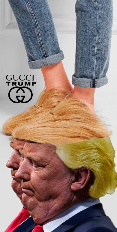 gucci slappers|gucci slippers like trump's hair.